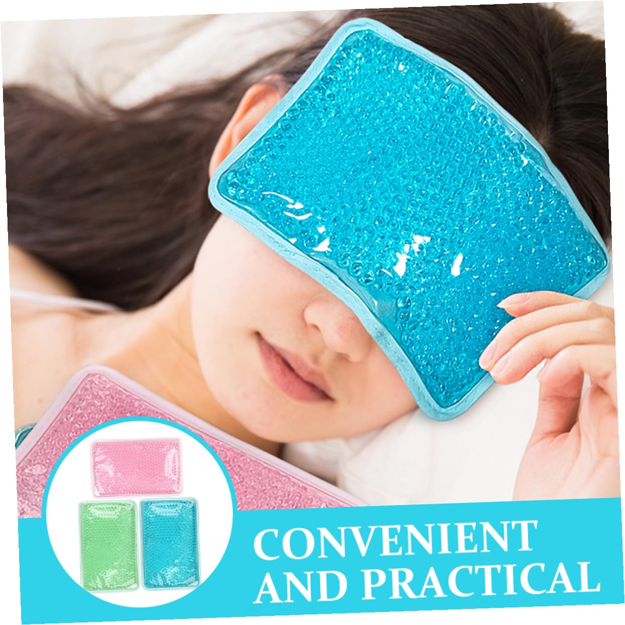Impacco Ghiaccio Gel Riutilizzabile per Sollievo Terapeutico 3 Pezzi Cuscino Freddo Caldo in Gel di Cristallo Pvc per Dolori Schiena e Collo