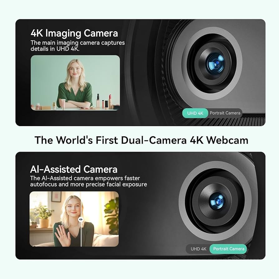 EMEET Piko 4K UHD ウェブカメラ ブラック Amazon.com: EMEET Piko+ Webcam 4K, World's 1st Dual-Camera
