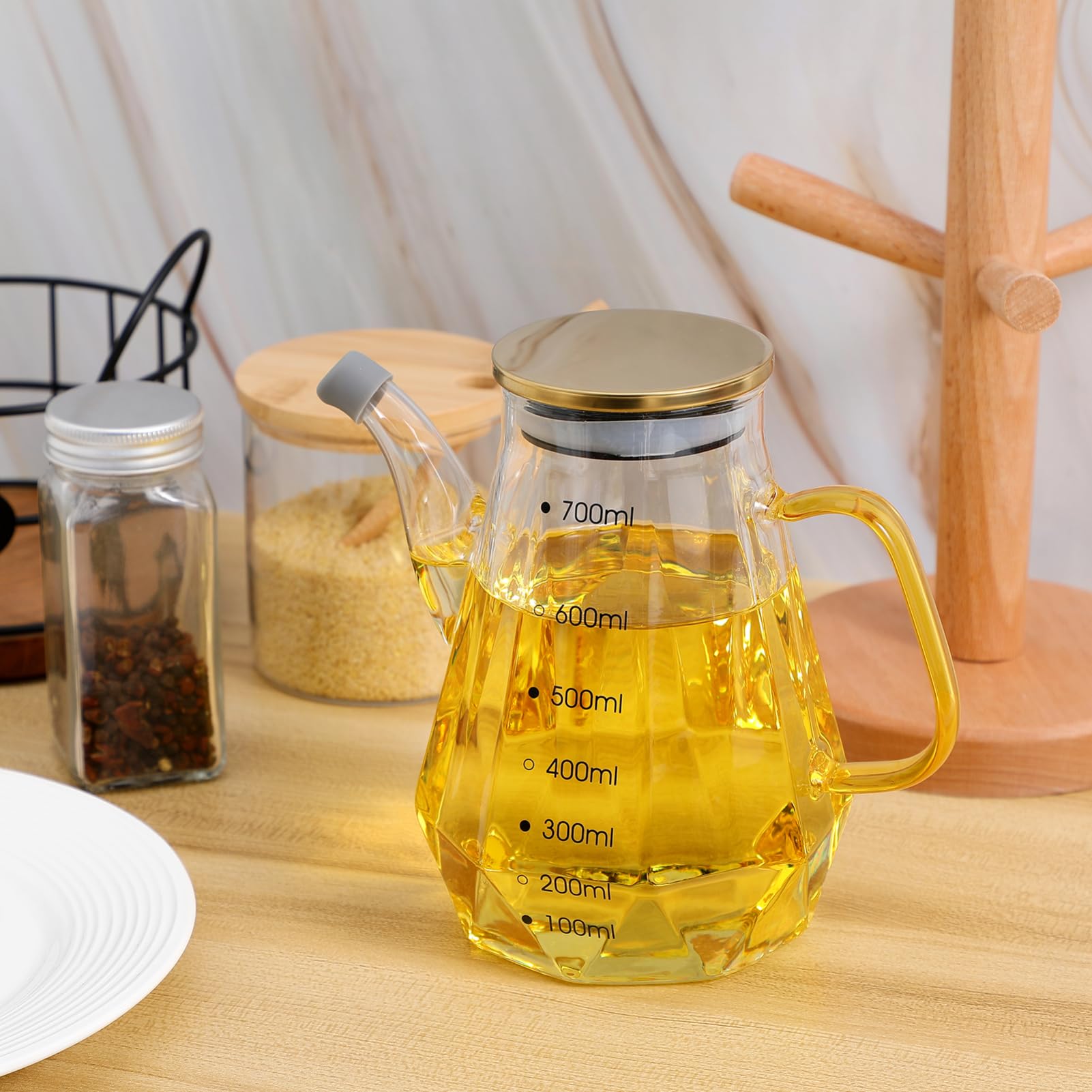 oliere, Dispenser olio decorativo bottiglie di salsa soia dal design