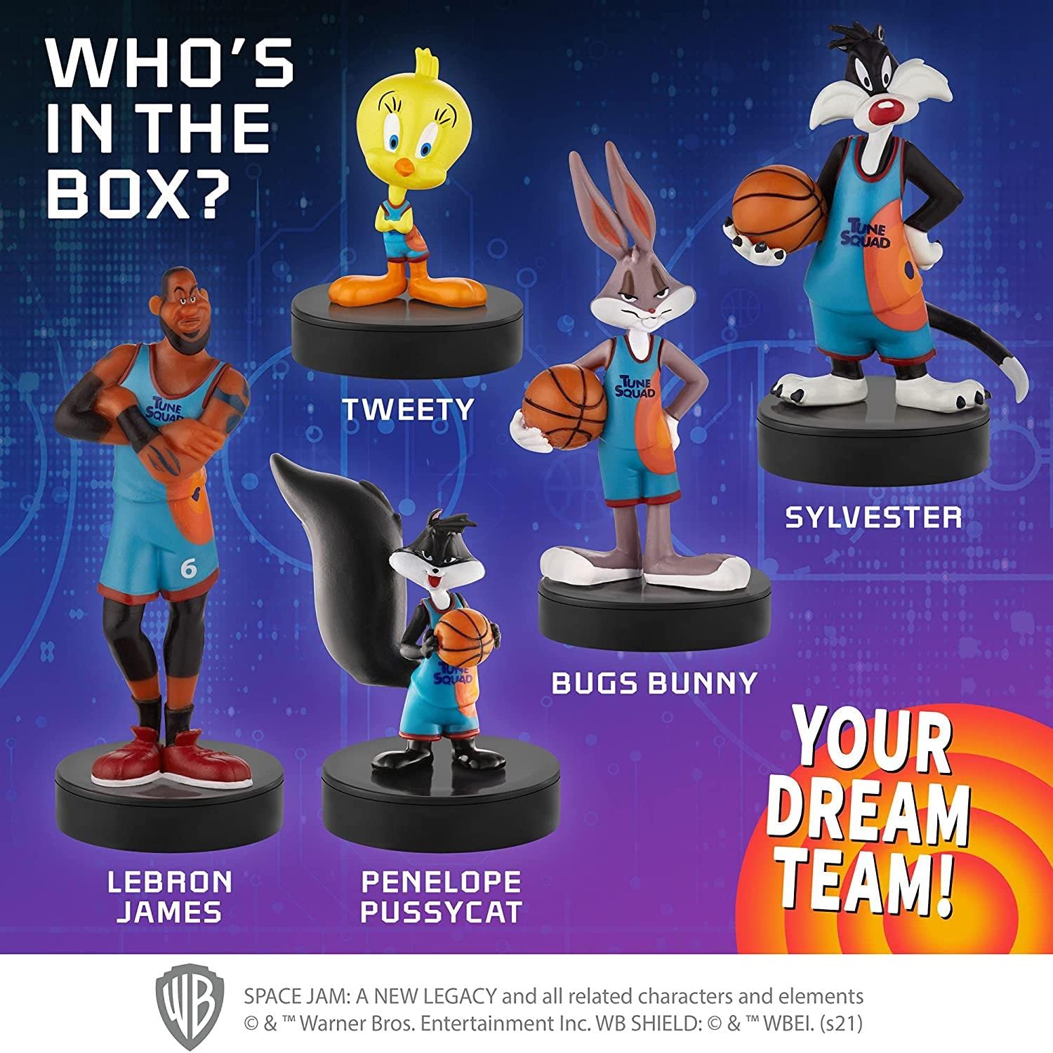 Amazon.com: P.M.I. Space Jam Kids' Stamps | Collect All 13 Looney