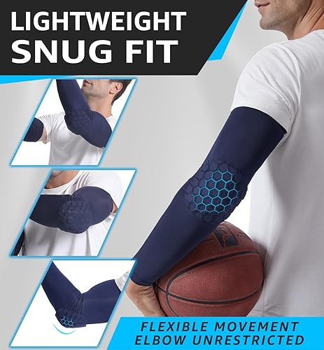 Miniatura 10 de HiRui Coderas para coderas, mangas de compresión de baloncesto