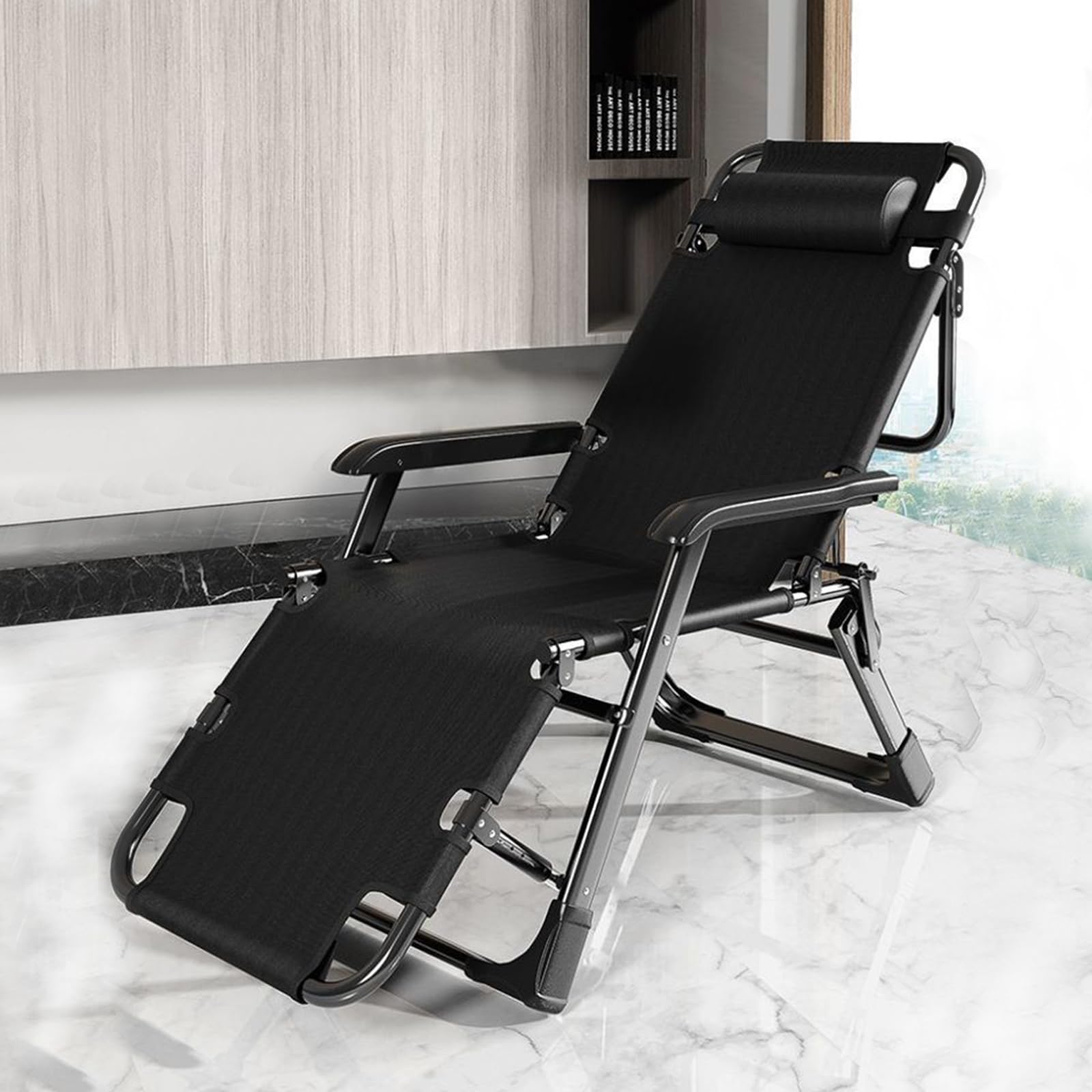 Chaises Longues Pliantes avec dossier et repose-pieds réglables pour fauteuil relax