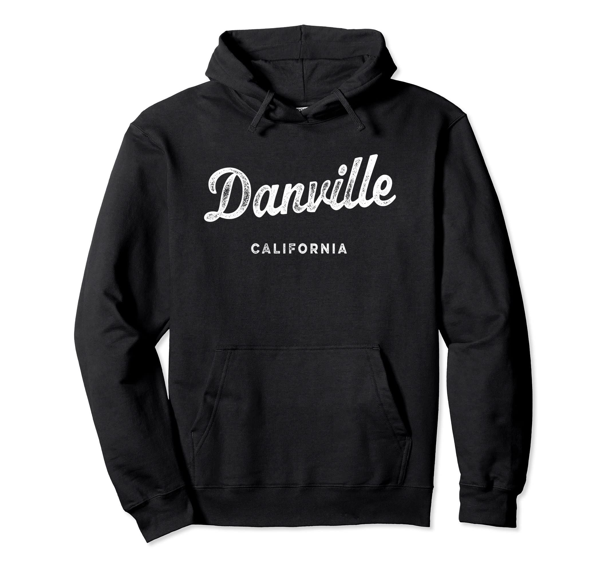 Danville CA Retro T-Shirts & GiftsDanville California CA Vintage Athletic Sports Script Pullover Hoodie