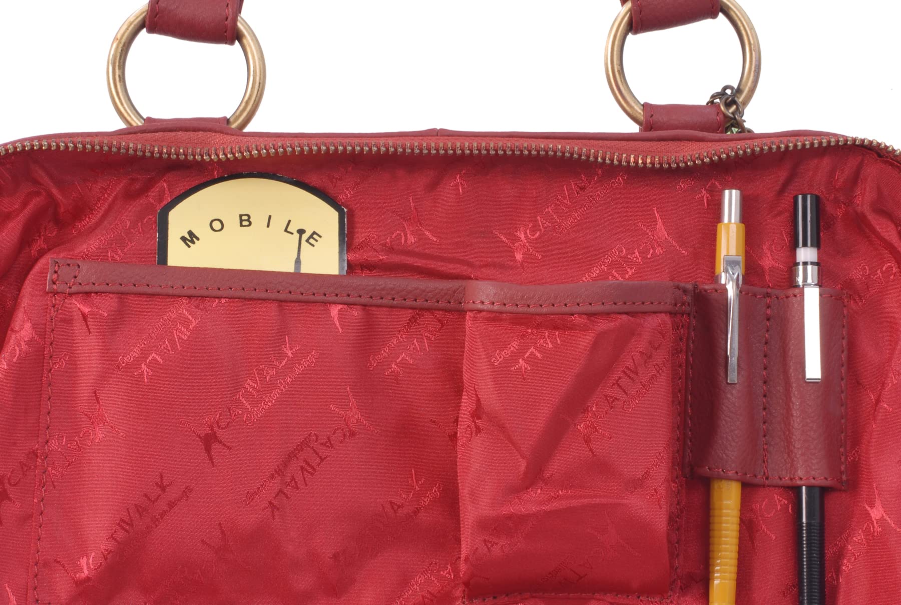 Catwalk Collection Handbags - Bolso de Hombro de Piel de Mujer - Tote Bag Grande - A4 Bolso Trabajo - Multibolsillos - Doctor