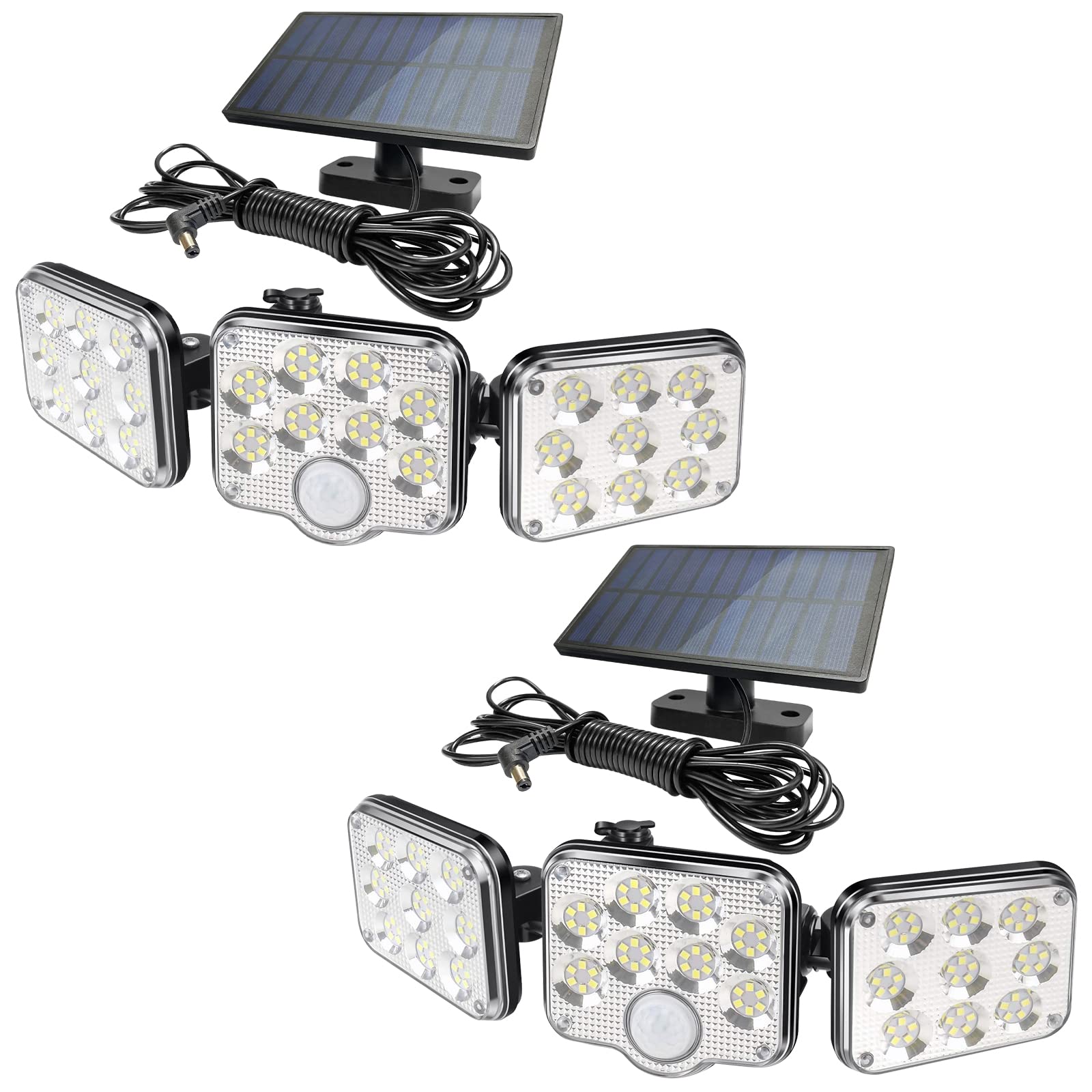 Solar Outdoor Lights Motion Sensor 164 LEDs Solar Flood Lights Outdoor Detachable 270° Adjustable Mo