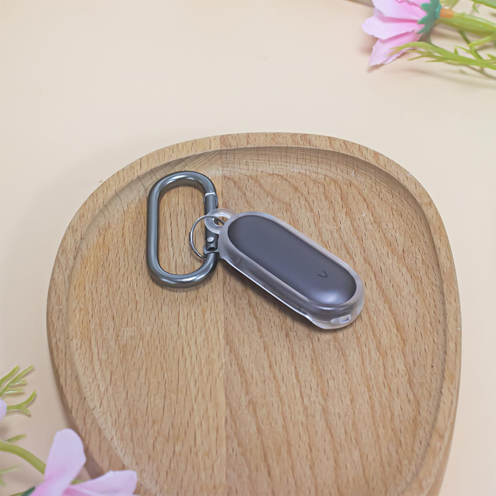 NotePin KI Wearable Recorder - Funda transparente con protección contra caídas, con mosquetón pequeño, accesorios para grabadora de voz NotePin KI