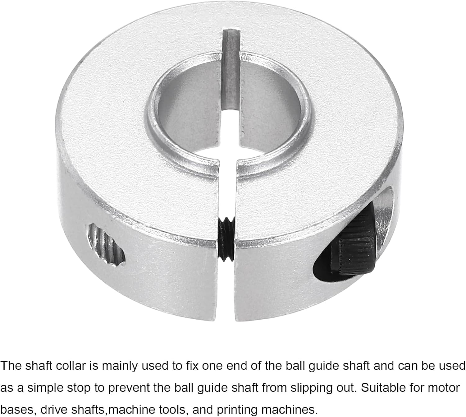 MECCANIXITY 4pcs Shaft Collar 12mm Bore Single Split Aluminium Alloy Clamping Shaft Collars with Set M4 Screw for Industrial Automation Conveyor Belt Systems