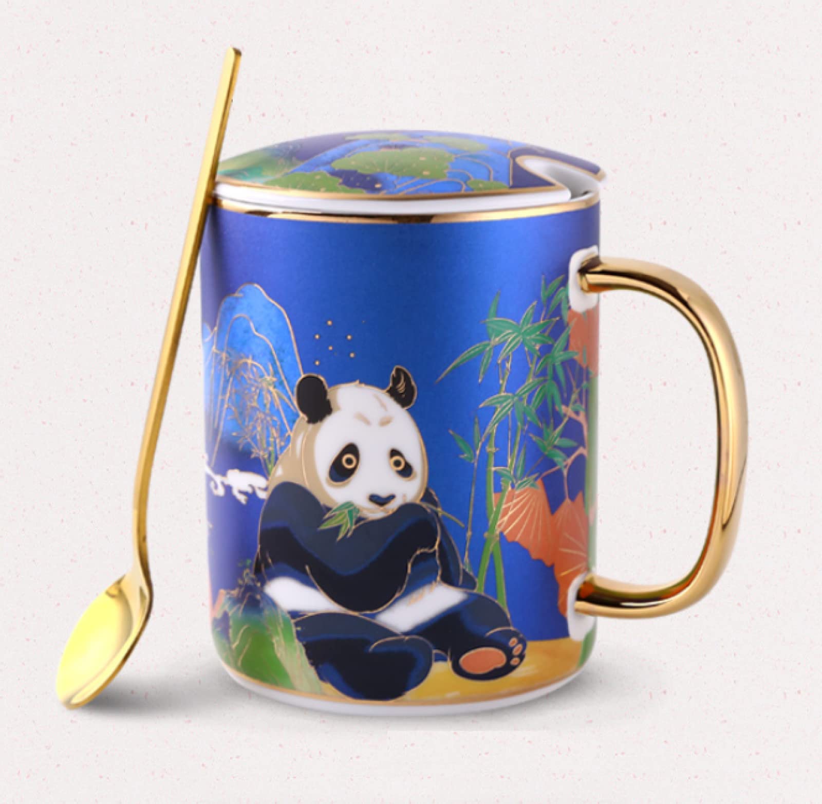 Tazza da caffè in ceramica Panda Tazza da tè Tazza da caffè in ceramica Tazza da succo di latte Tazza regalo di compleanno per ufficio e casa