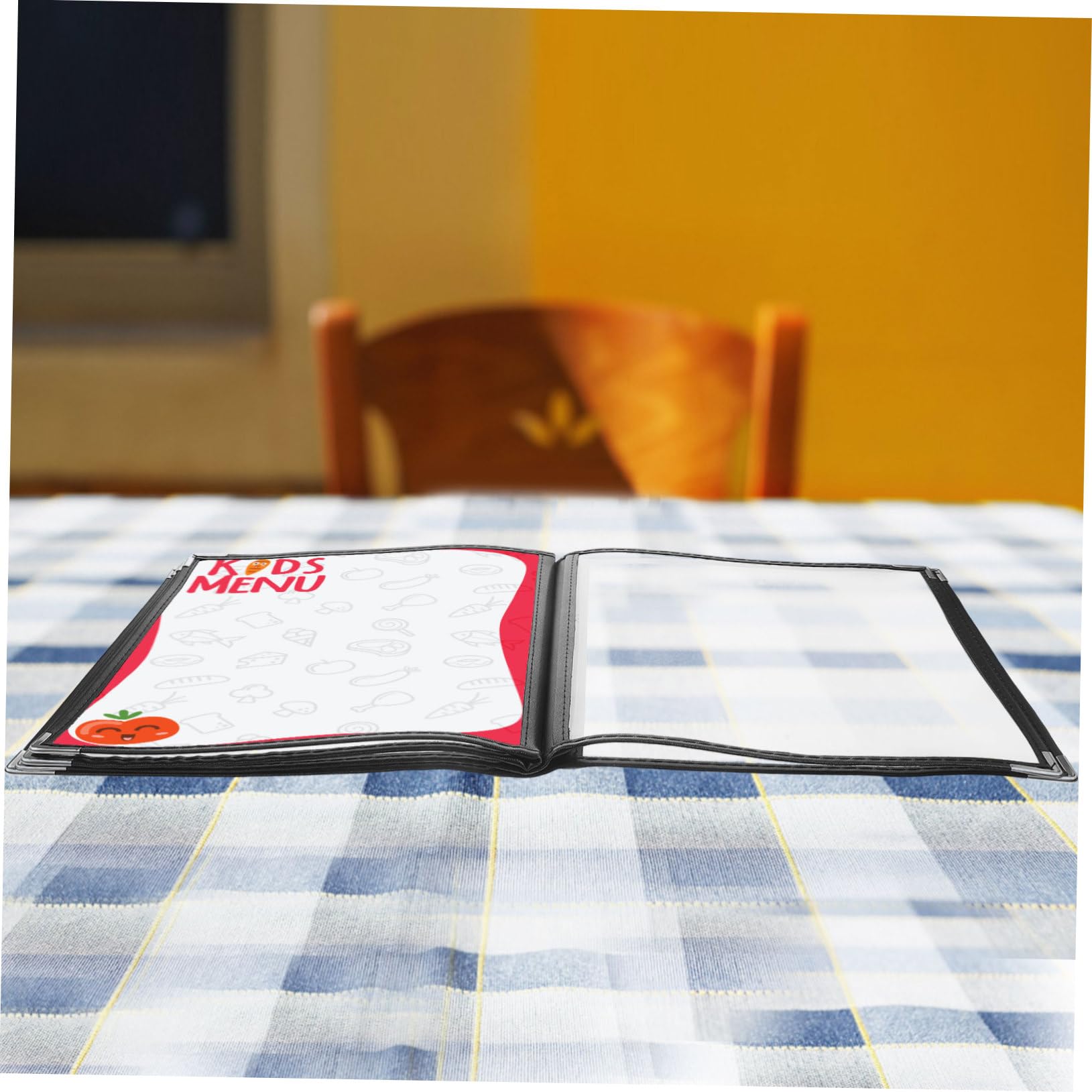 Porta Menù Trasparente in PVC, 6 Pagine 12 Visualizzazioni, Multifunzione per Bevande, per Hotel e Locale