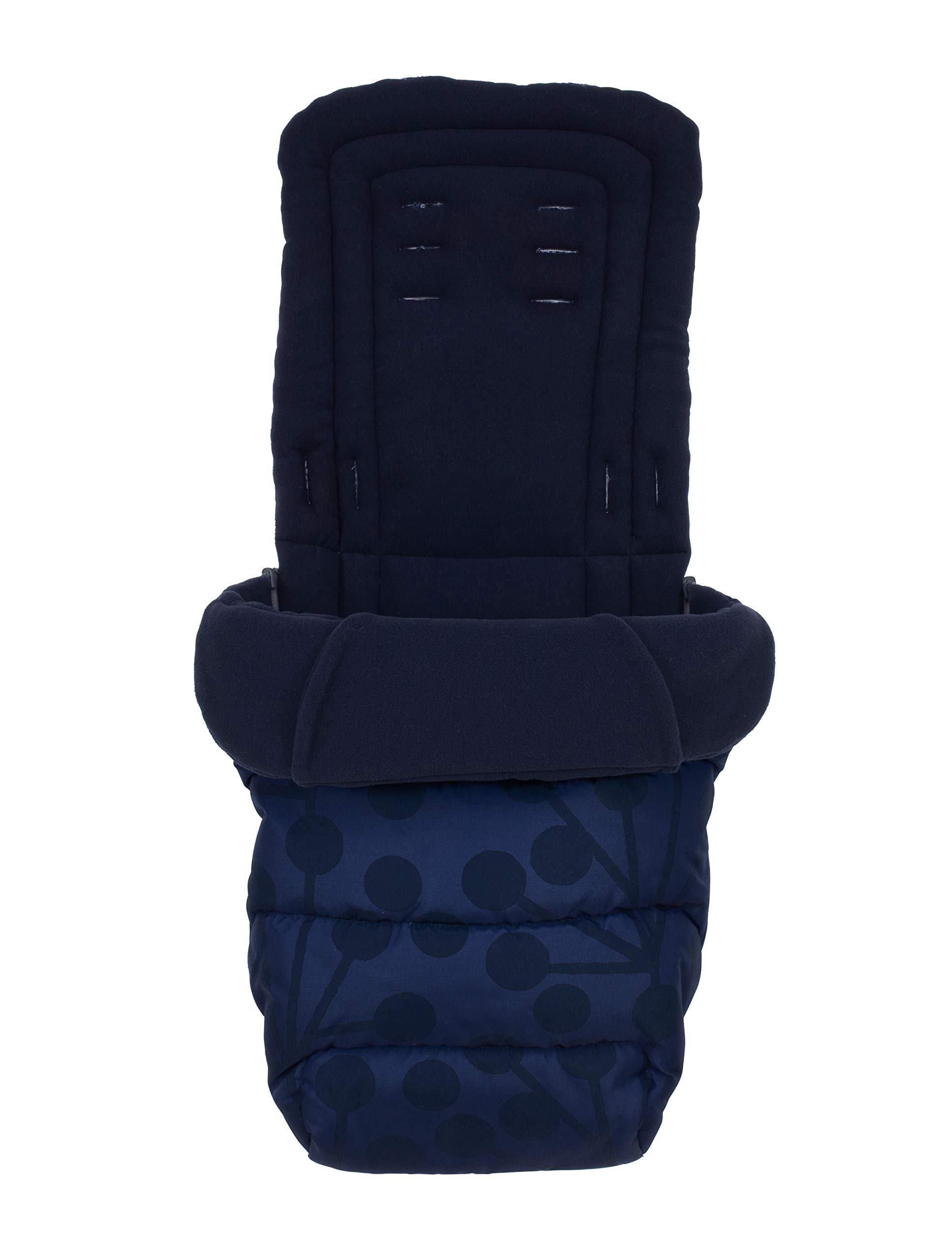 Cosatto Coprigambe universale – Cosy Toes, per tutte le stagioni, trapuntato, per carrozzina, passeggino, fodera per passeggino, lavabile, con tasca a marsupio per le mani (Lunaria Ink)