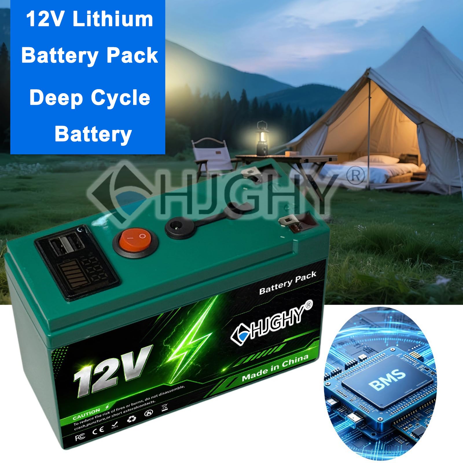 Batteria al Litio Ferro fosfato 12V Batteria al Litio | Batteria al litio portatile da esterno da 12 V 6 Ah 8 Ah 10 Ah 12 Ah 15 Ah, batteria di ricambio da 12 Volt per luci a LED