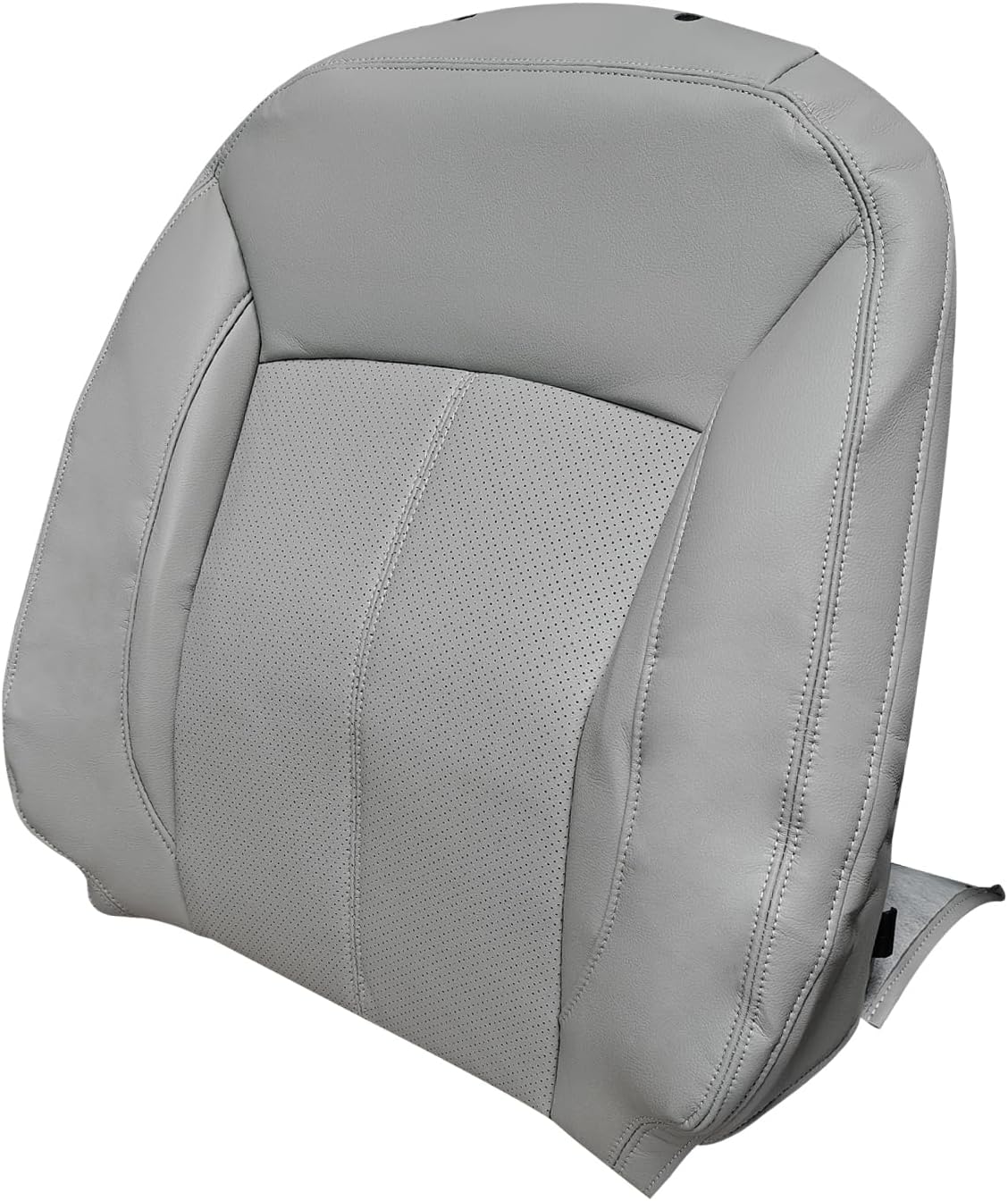 Driver Side Bottom & Top Lean Back Seat Cover Replacement Perforated Fits for Buick Lacrosse 2010-2013 Gray