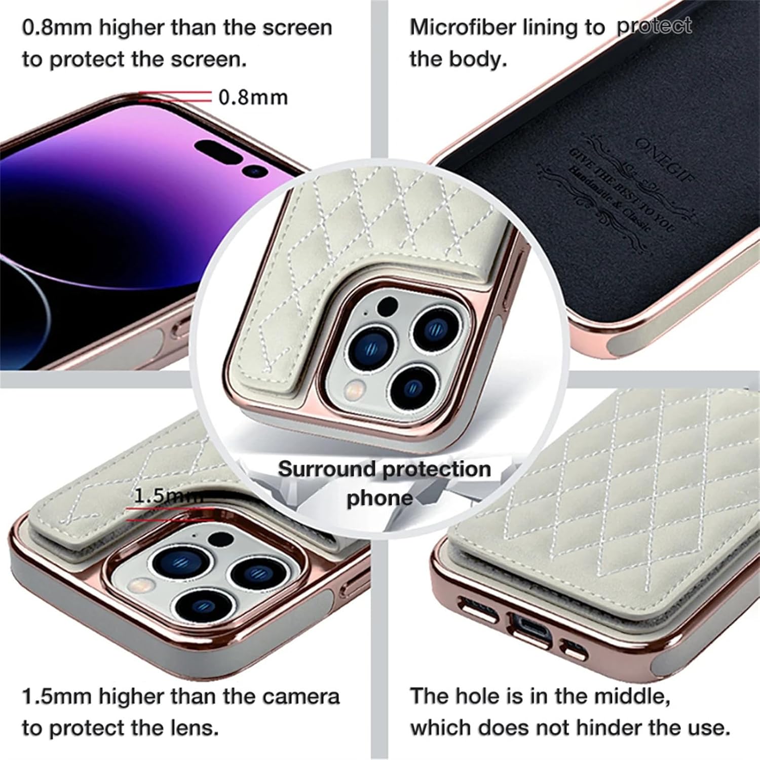 Wallet Case for iPhone 15/15 Pro/15 Pro Max, Magnetic Flip Stand Credit Card Holder Extra Soft Microfiber Lining Luxurly Gold Plating Edge Premium Leather Cover for Women,Pink,15 Pro Max