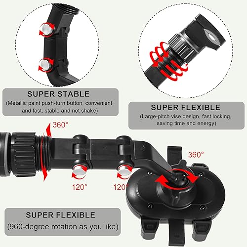 Miniatura 3 de Rotatogrip - Soporte para teléfono, soporte giratorio de 360 grados, soporte para teléfono celular, multifuncional, espejo retrovisor, soporte para