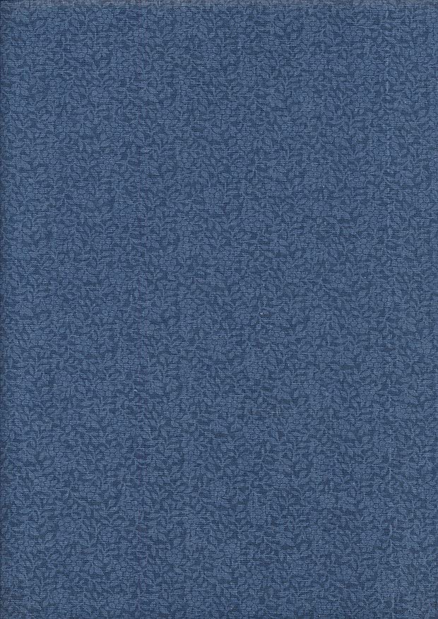 Tela de algodón egipcio 100 % de 108 pulgadas de ancho, 1 metro de ancho, mezcla de viñedos tonales, para confección, patchwork, material de retazos, 274 cm de ancho, FF1002 (azul vaquero)