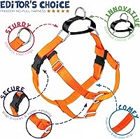 Vista 4 de 2 Hounds Design Freedom - Arnés para perro sin tirones, arnés ajustable, fácil de caminar y control cómodo, se adapta a perros pequeños, medianos