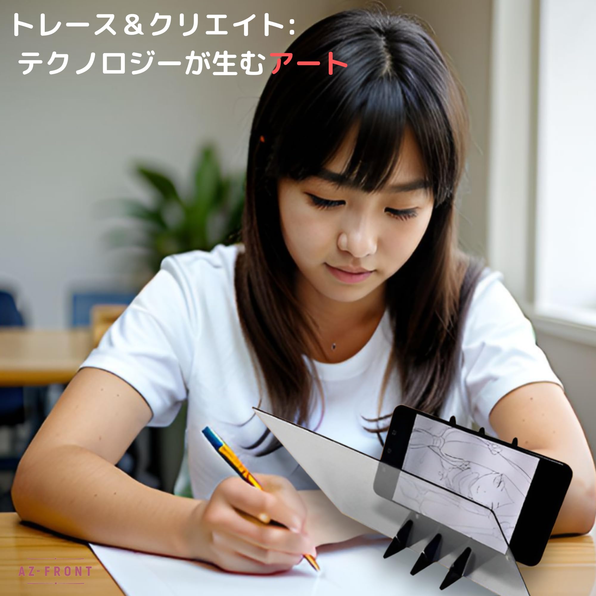 Amazon.co.jp: AZ-FRONT 光学お絵かきトレース台 スマートフォン