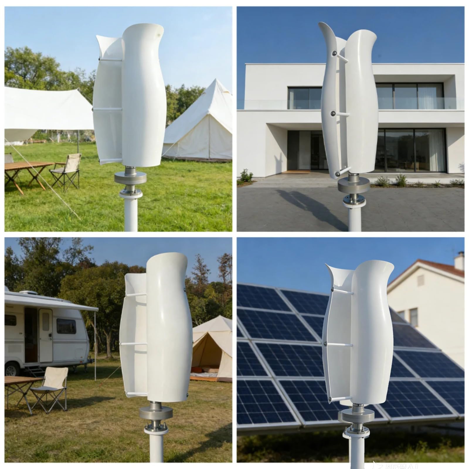 8000W Haushalt Windkraftanlage, 12V-220V Vertikal Magnetische Levitation kein Lärm Home Windkraftanlage mit Controller für Wohnmobile, Heimgebrauch, Garten Boote