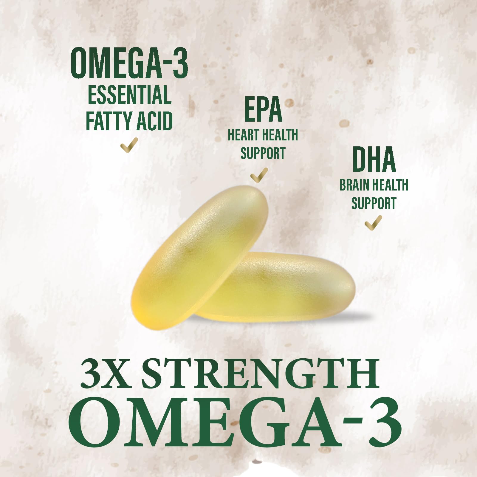 Omega 3 Fish Oil Pills 2400mg - Triple Strength Omega 3 Fish Oil Supplements - Best EPA & DHA Fatty Acids for Brain & Heart Health Support, Nature's Omega3 Supplement, 30 Day Supply - 60 Softgels — Amazon image 6