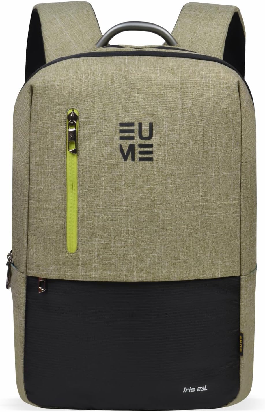 EUME Iris 23L Laptop Bag for Men, Green | Travel Bag With 2 Compartment |School Bags for Boys |Fit Up to 15.6" |Office Polyester Casual Daypacks Laptop Backpacks |Backpack for Men/Backpack for Women