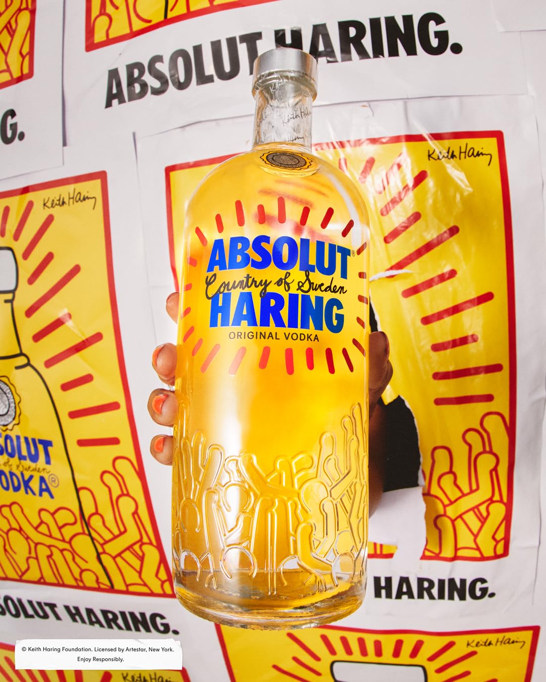 Absolut Haring Edición Limitada Vodka 700 ml