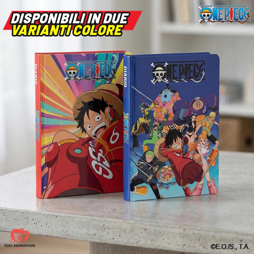 One Piece Diario Scuola Ufficiale 12 Mesi 320 Pagine Copertina Imbottita 13x17,8H