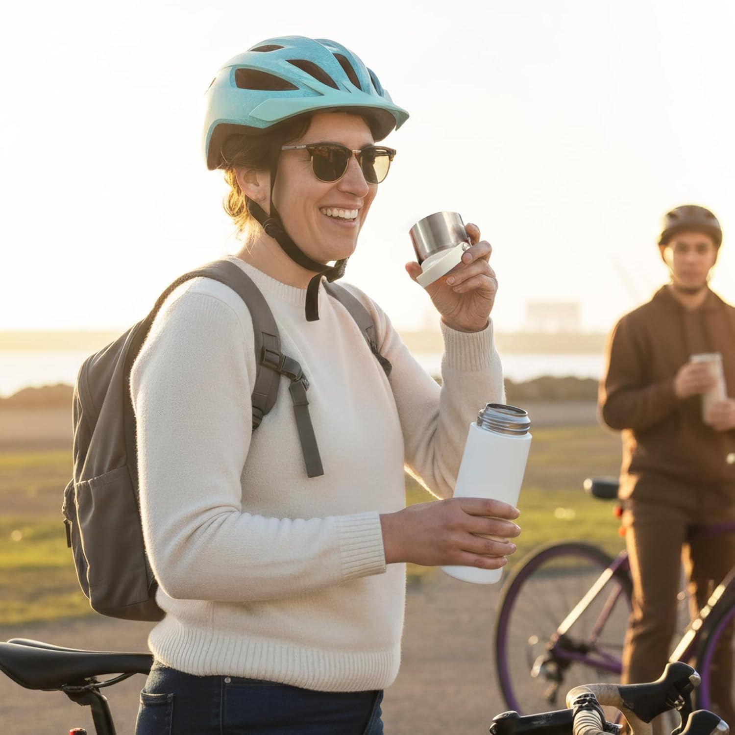 16 oz Stainless Steel Tea Infuser Bottle with Lid double as Tea Cup,Fruit Infuser Insulated Water Bottle,Leak Proof Travel Coffee Mug with Handle - Image 9