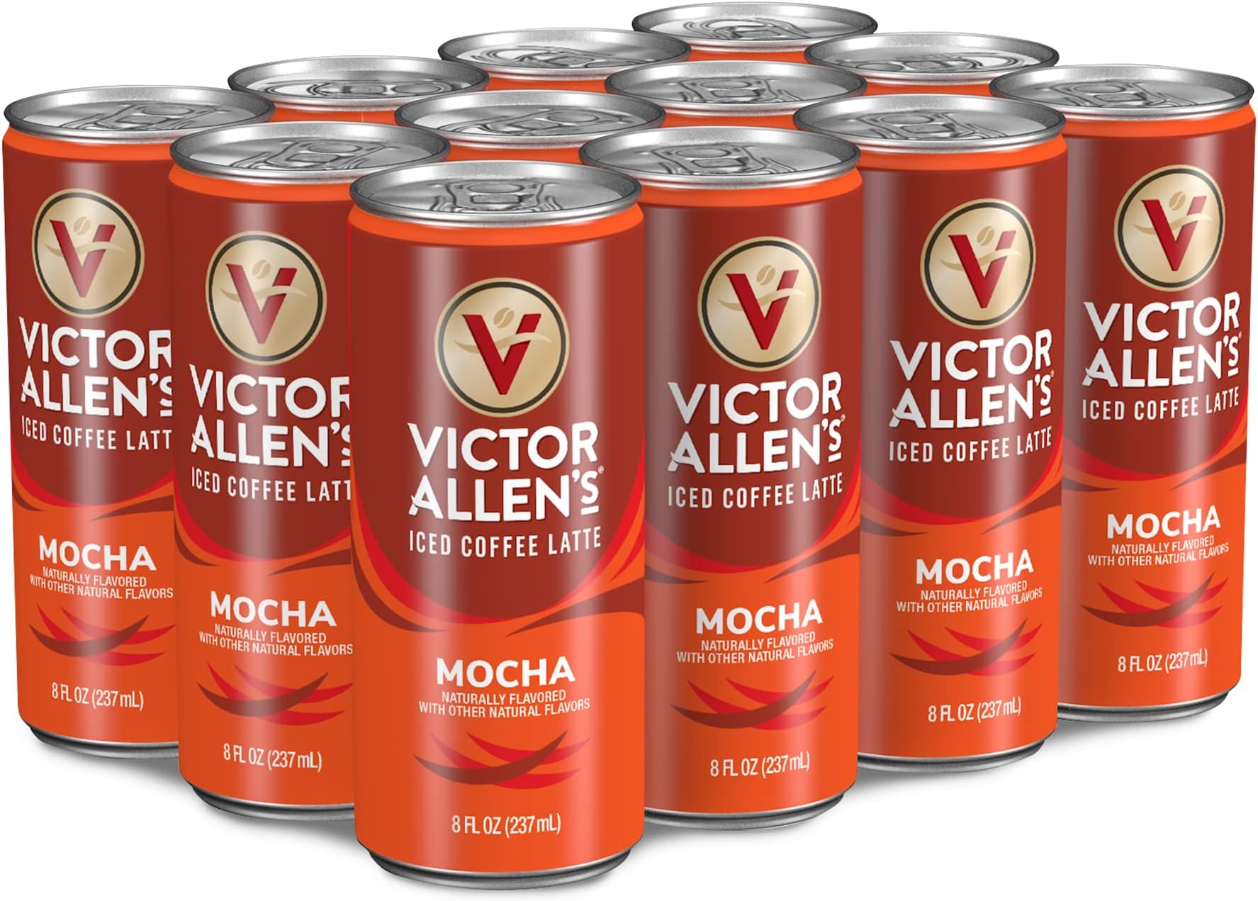 Coffee Mocha Latte Ready to Drink, 12 Pack - 8oz Cans