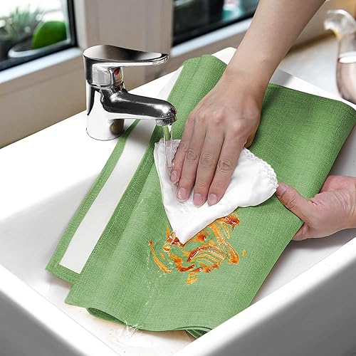 Miniatura 6 de Camino de mesa impermeable lavable, camino de mesa grueso de granja, camino de tocador, camino de mesa rústico para cocina, comedor, dormitorio,