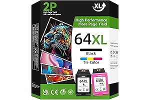 64XL Ink Cartridge Combo Pack: Dependable Printing Companion for Your HP Printer