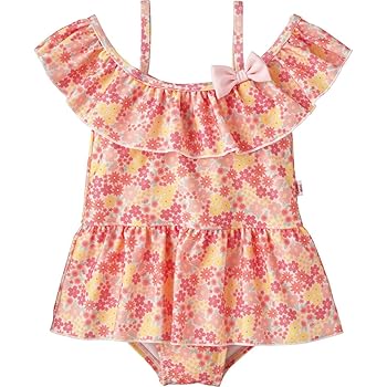 Amazon Co Jp Combimini コンビミニ ワンピース水着 フラワー 100 ピンク Baby Maternity