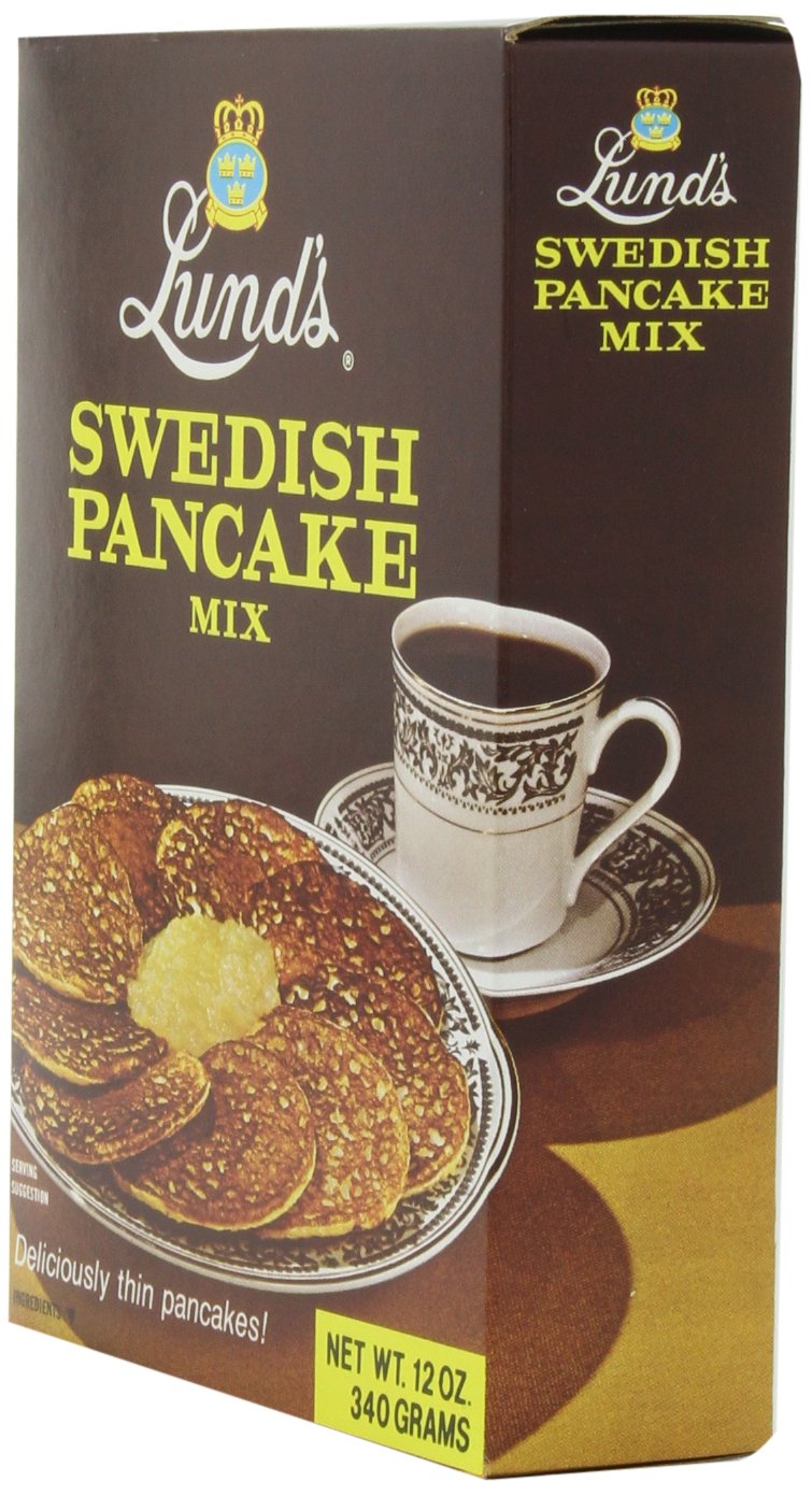Lunds Swedish Pancake Mix, 12-Ounce (Pack of 6)