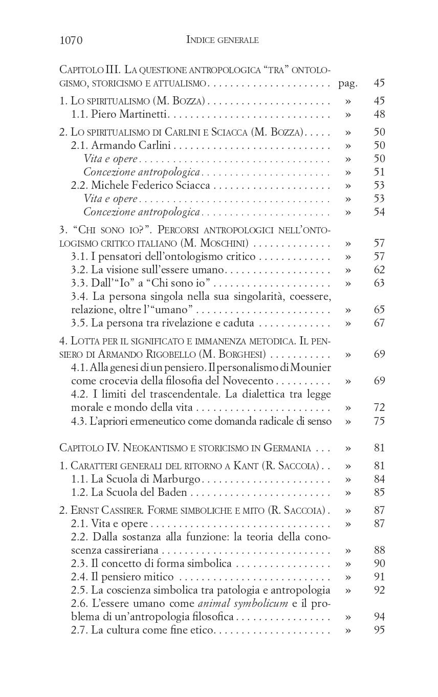 Anima, corpo, relazioni. Storia della filosofia da una prospettiva antropologica. Periodo contemporaneo (Vol. 3)