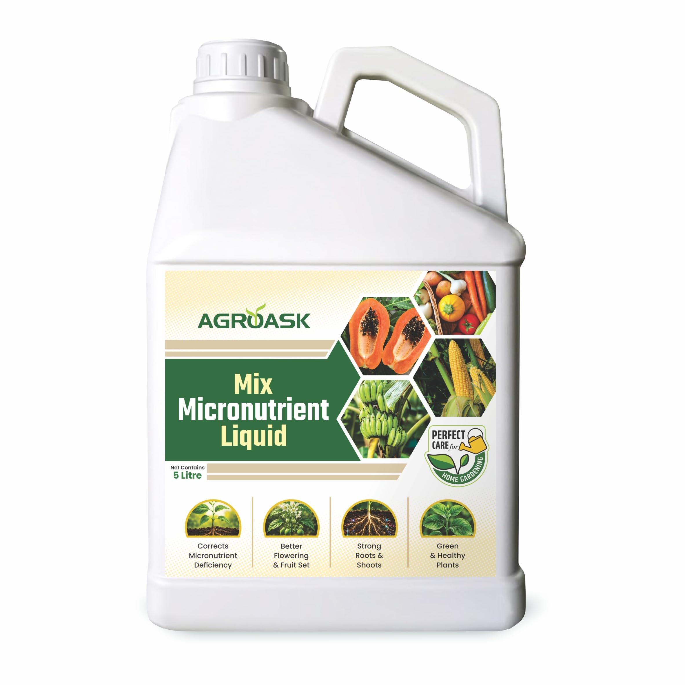 Mix Micronutrient Liquid for Green & Healthy Plants, Better Flowering, Improved Fruit Set & Strong Root Development | Plant Nutrition for Home Gardening | 5 Litre-image-14