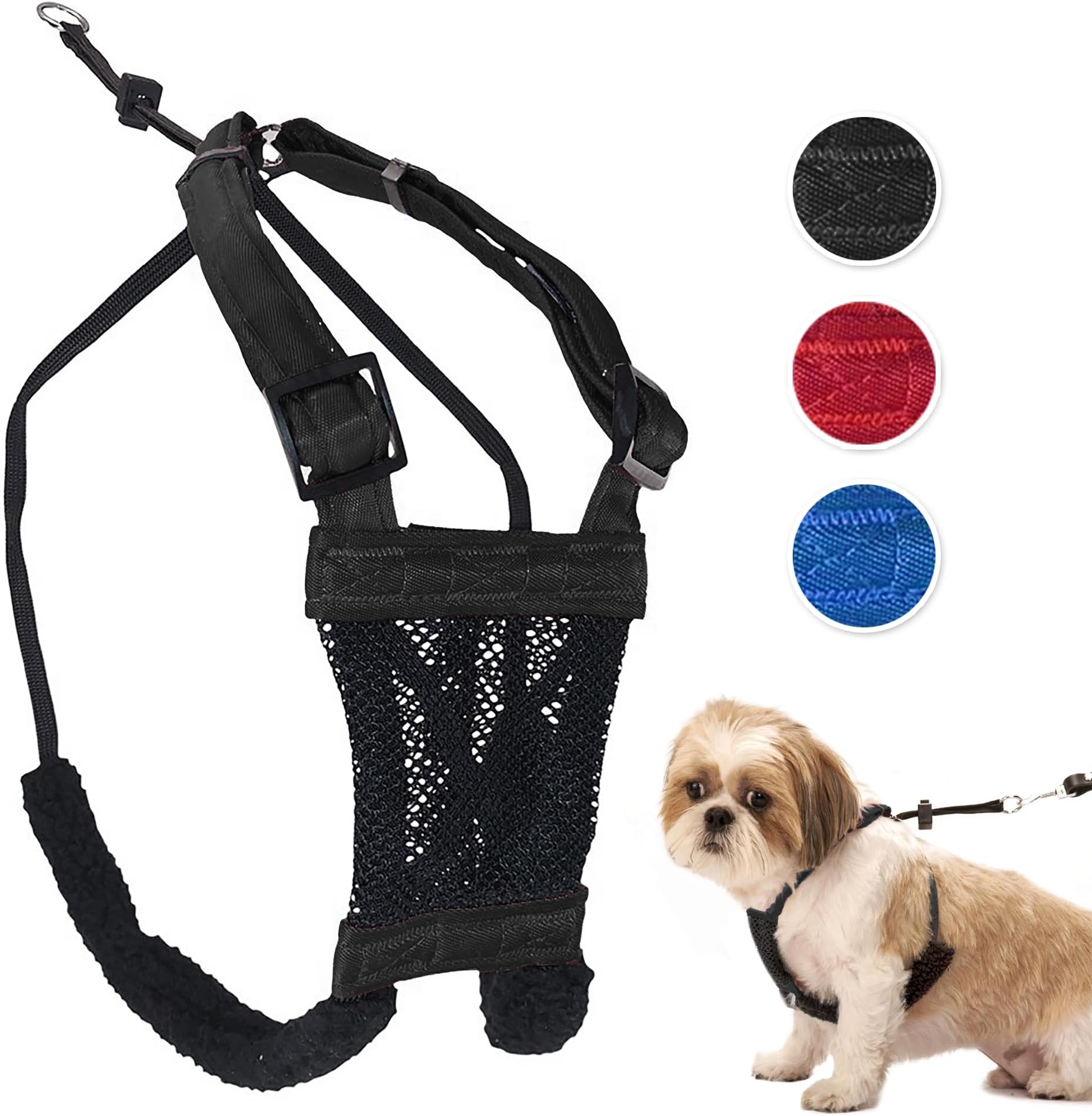 Dog Harness No pull and No choke humane Design, Non Pulling Pet Harness with Mesh vest, Easy