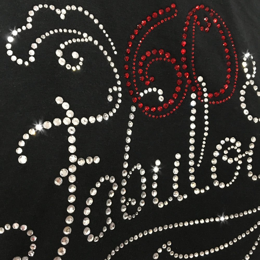 Plancha Plana De Titanio Con Heroso Diaante De Iitación De Cristal