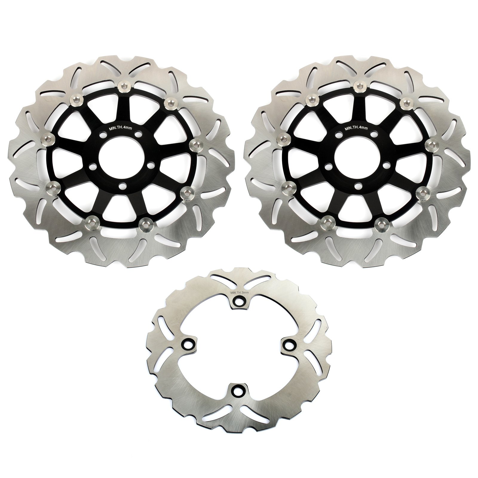 TARAZON NINJA ZX6R 98-02 ZX9R 98 99 Disco Dischi Freno Anteriore Posteriore Pastiglie freno Per Kawasaki
