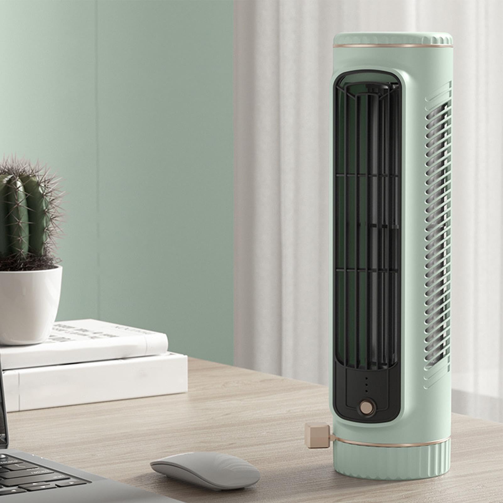 Outfany Lot de 2 ventilateurs de refroidissement Libiyis pour chambre à | coucher, bureau, cuisine, salle de bain
