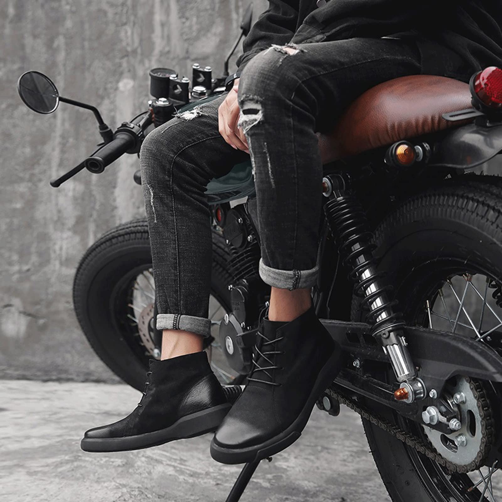 Męskie buty oksfordzkie męskie buty zimowe z futrem skórzane buty na co dzień męskie ciepłe śniegowce męskie gumowe stopki do kostki