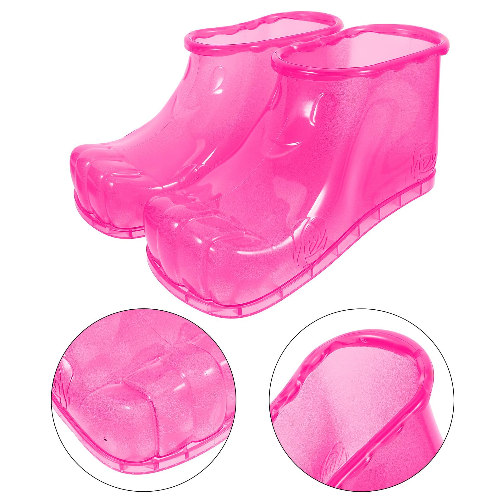 Générique Chaussures de Trempage pour Bain de Pieds, Bassine Compacte pour Pédicure et Massage, Taille S 25,5 CM, Rose Doux, Adaptées aux Soins à Domicile