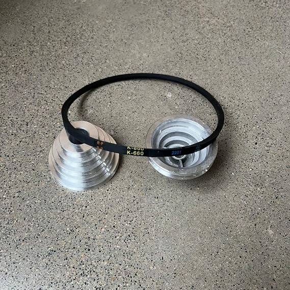K660 V Belt For Drill Machines, Heavy Duty Rubber Triangle Belt Drill Press Belt Replacement For Drill Machine Industrial Agricultural Equipment