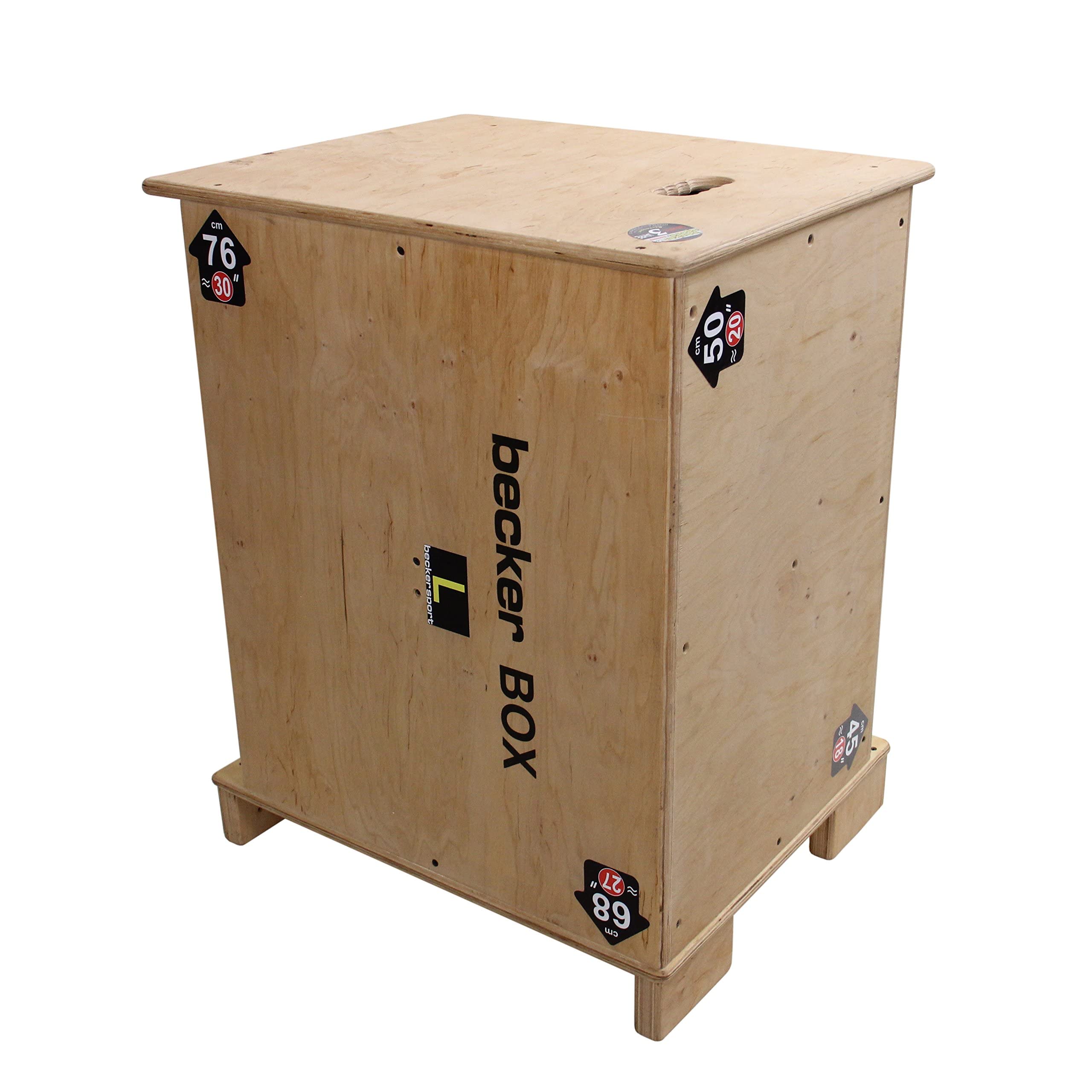haikminglj BeckerTechnik Germany Becker Box L, Weltneuheit, 6 in 1 Box (BSG 28954) einzigartige Plyo Box mit 6 verschiedenen Sprunghöhen Sportkiste mit abgerundeten Kanten