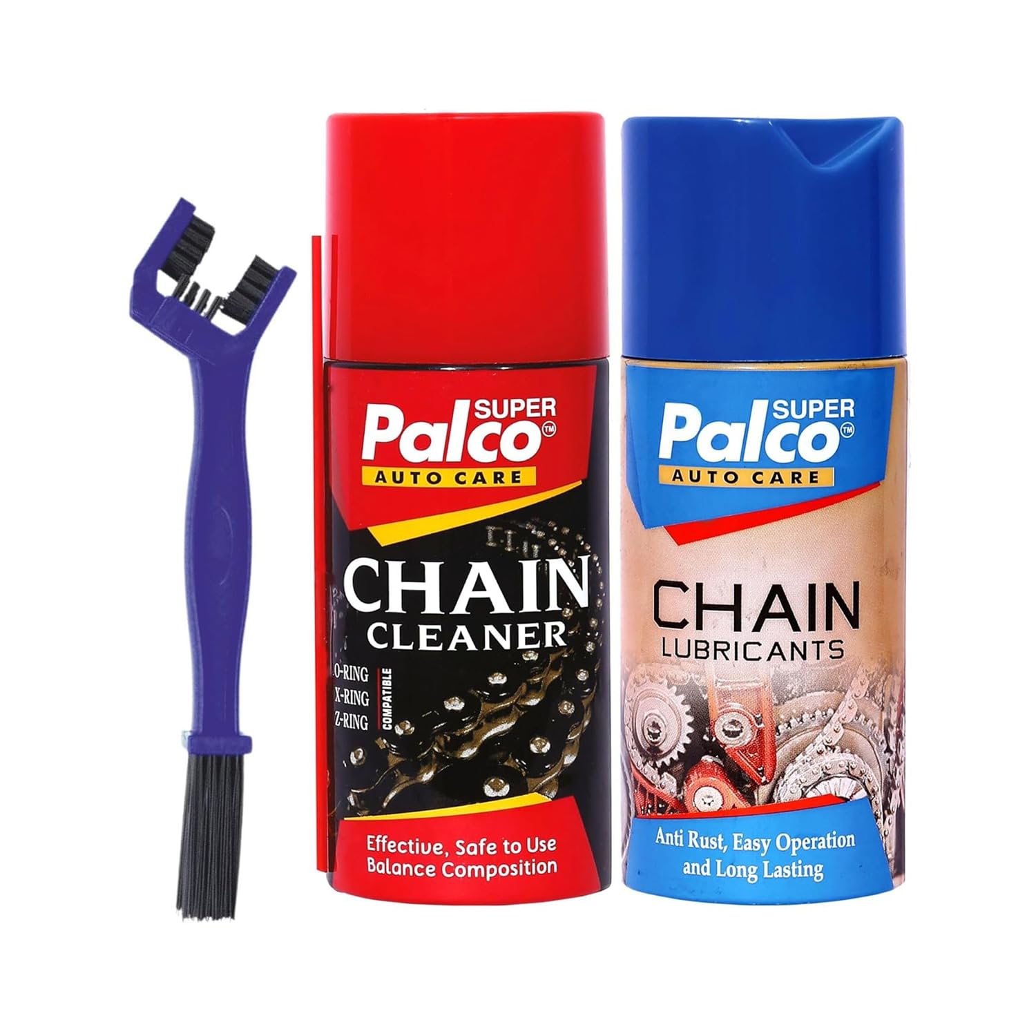 PALCO Chain Care Kit 3 Product – Chain Cleaner 120ml & Chain Lubricant Spray 120ml with Durable Cleaning Brush – Anti-Rust, Long Lasting & Friction Reduction – for All Bike Chain Lube or Cycle Chains-image-49