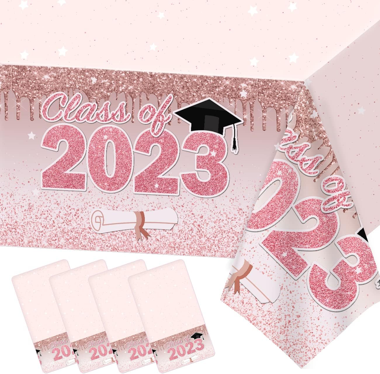 ssailue decor Pink Graduation Decorations Class of 2023