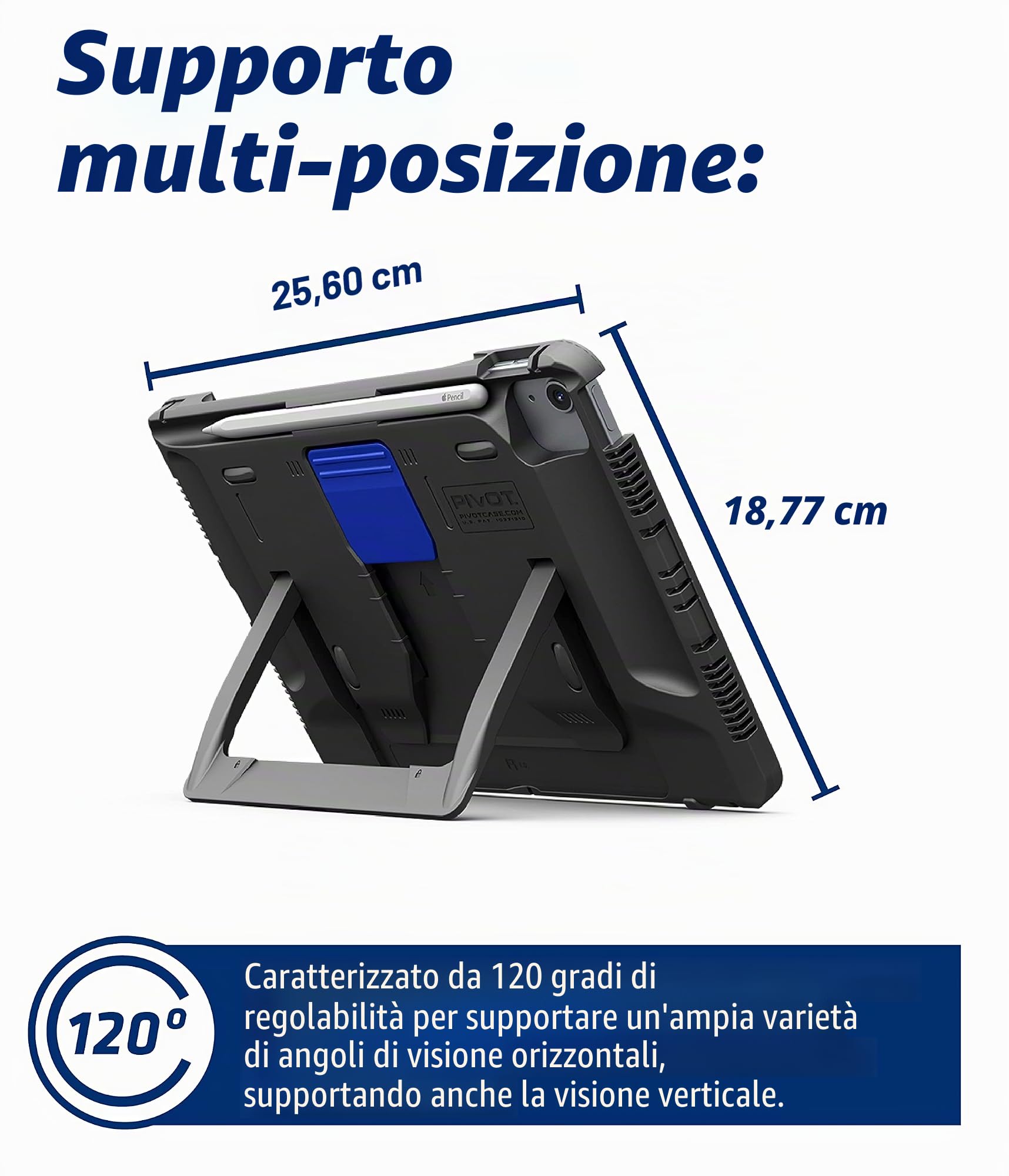 PIVOT Atlas A20A - Custodia robusta per tablet, adatta per iPad Air 4a generazione e iPad Pro 11" (1a - 3a generazione), protezione a 360 gradi, per piloti professionisti, aviazione generale,