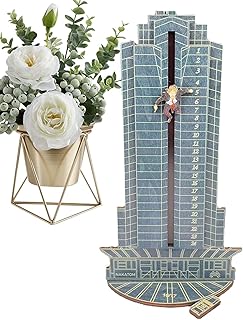 Christmas Advent Calendar - Die Hard Advent Calendar - Hans Gruber Falling Off Off Nakatomi Plaza - Christmas Countdown Calendar | For Christmas Tabletop Decorations Wooden Ornament