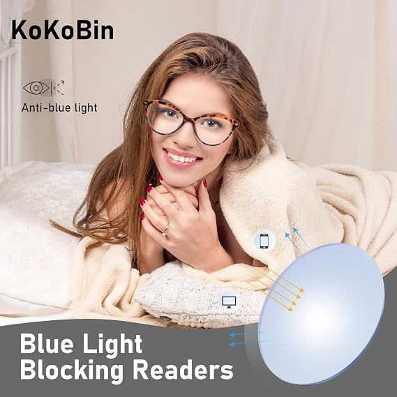 Reading Glasses Cat Eye 4 Pair Comfort Spring Hinges Fashion Ladies Eyeglasses