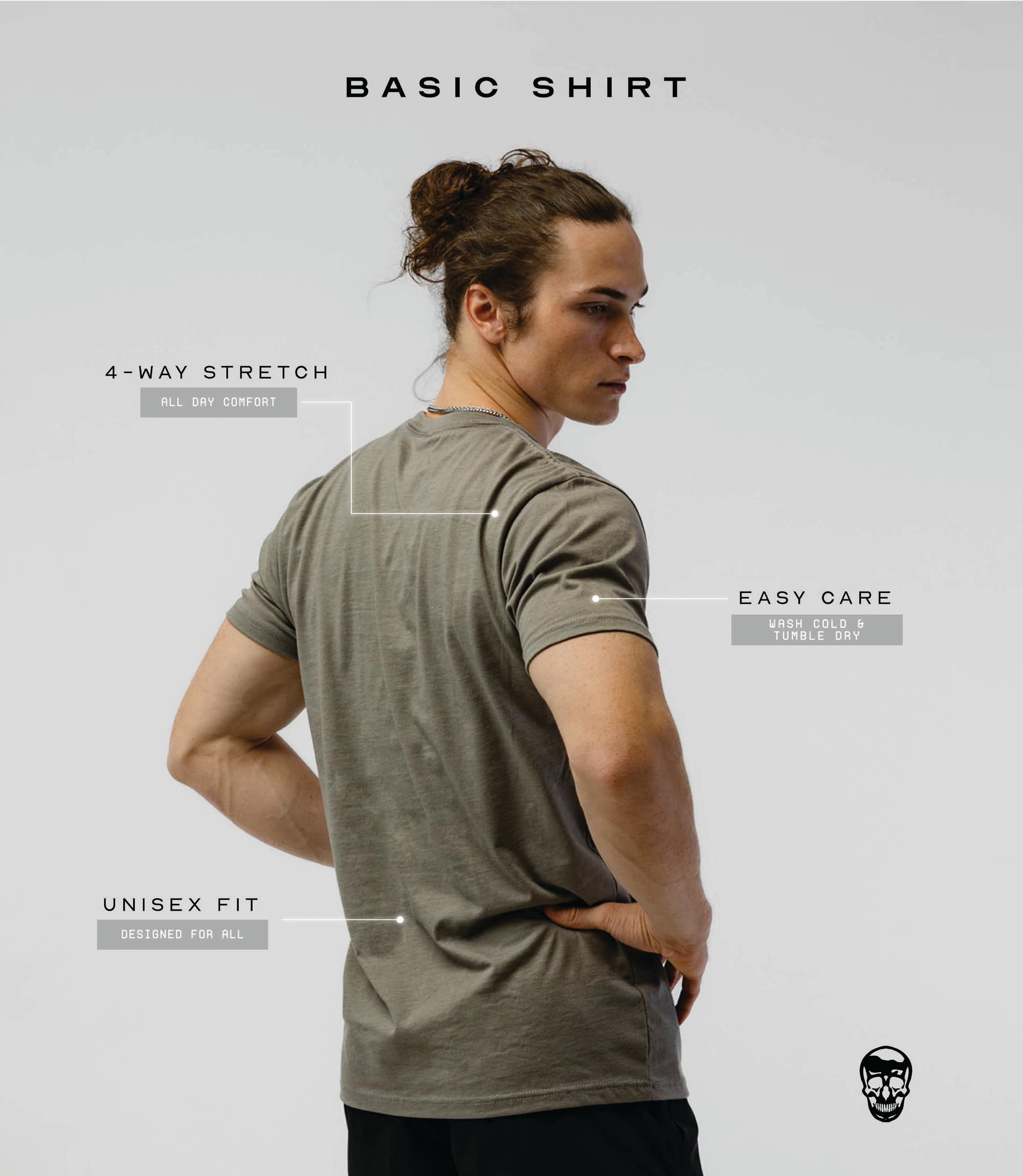 Gymreapers Camiseta de manga corta que absorbe la humedad para hombre, camisas de entrenamiento de cuello redondo, camiseta casual de algodón para el gimnasio