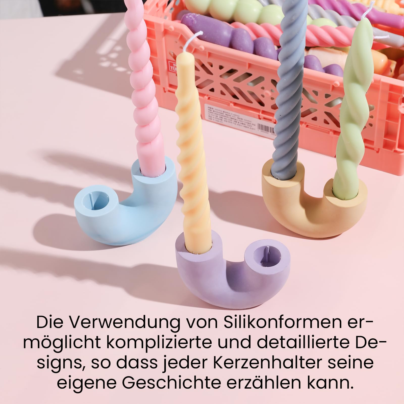 Moule En Silicone En Forme De Ciment Pour Bougeoirs - Design