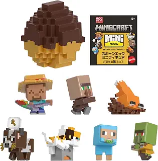マテル マインクラフト(MINECRAFT) スポーンエッグ ミニフィギュア Jアソート 子供向けフィギュア ブラインドパック 6歳から マルチ HXT64-986J